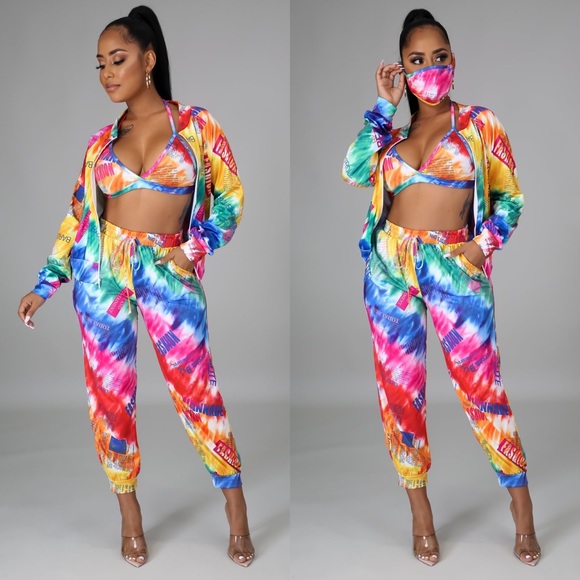 4pc Gorgeous Jogger Set (S-XL) - Picture 2 of 4
